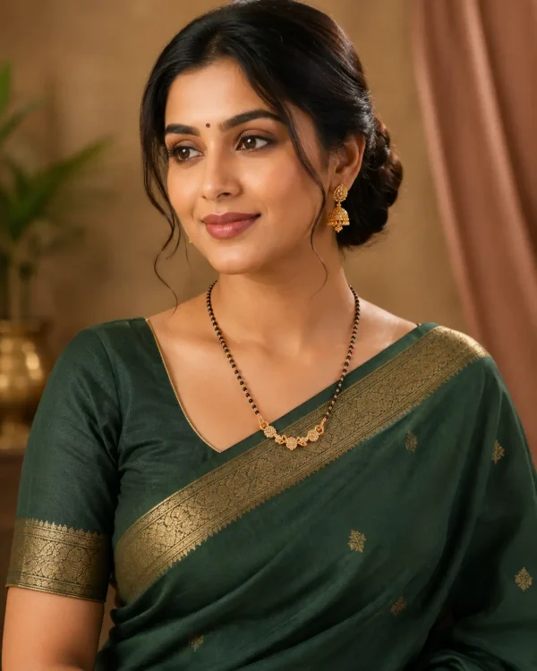 Floral-AD-Gold-Polish-Mangalsutra Floral-AD-Gold-Polish-Mangalsutra
