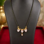 Trinity-AD-Gold-Polish-Black-Bead-Mangalsutra-2
