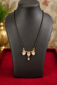 Trinity-AD-Gold-Polish-Black-Bead-Mangalsutra-2